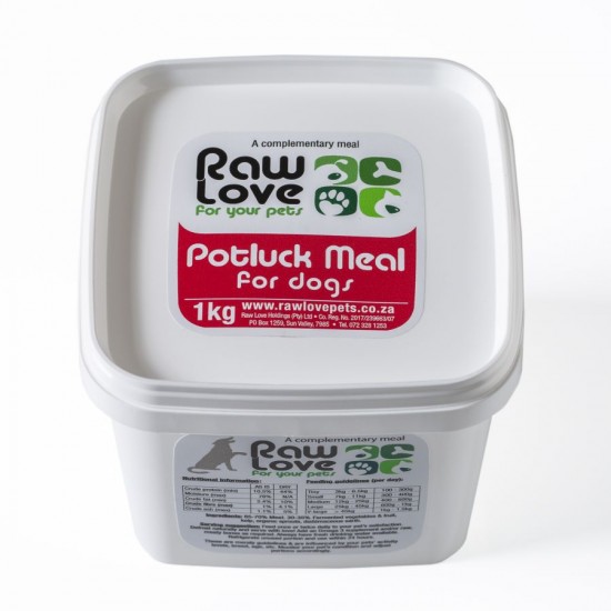 Raw Love Potluck Meal for Dogs 1Kg