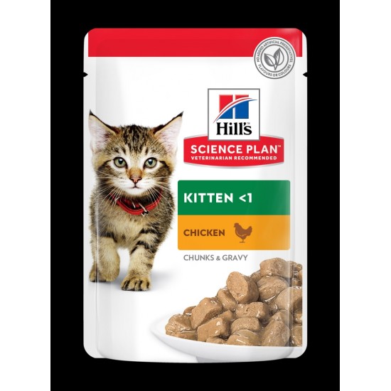 Hills Science Plan feline kitten pouch chicken 85g